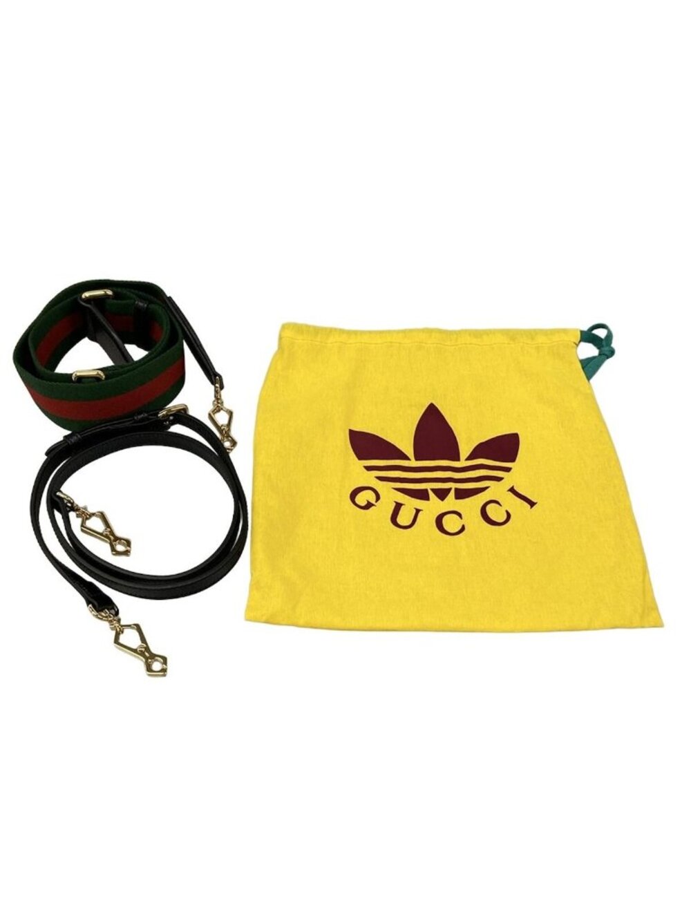 Gucci Handbag Horsebit Black White Adidas Collaboration Leather - Picture 8 of 15